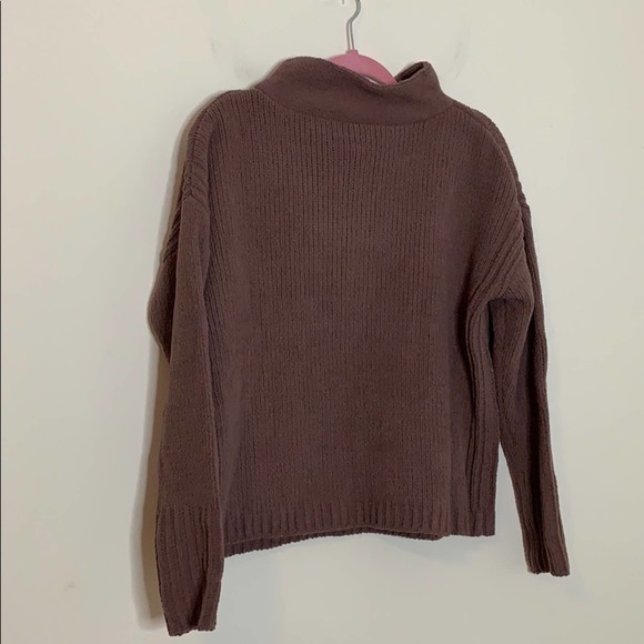 Catherine Malandrino Mauve Turtleneck Sweater - Picture 6 of 9
